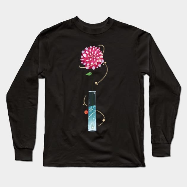 Magic Dahlia Long Sleeve T-Shirt by larkspurhearts